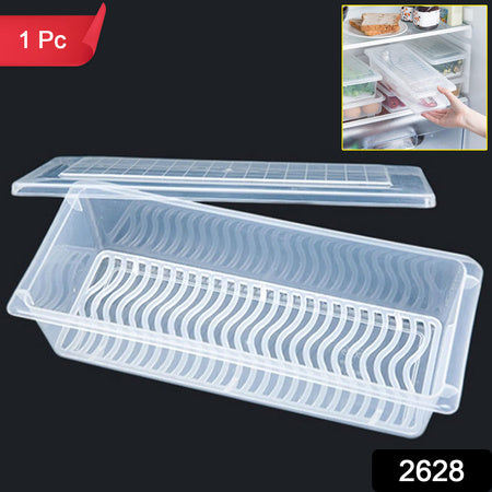 Food Storage Container With Removable Drain Plate And Lid 1500 Ml (Pack Of 1 Pc)