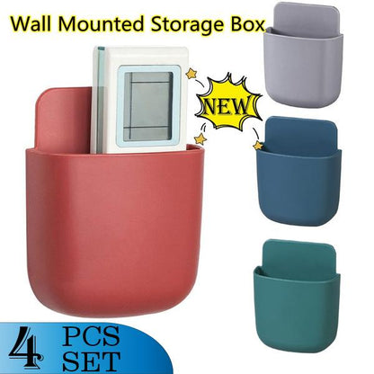 Wall Mounted Storage Case With Mobile Phone Charging Holder