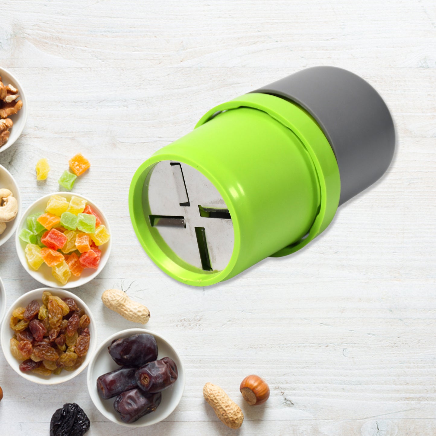 Plastic Dry Fruit And Paper Mill Grinder Slicer Chocolate Cutter And Butter Slicer With 3 In 1 Blade Standard Multicolor